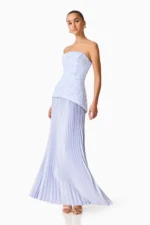 Lacy Strapless Gown - Image 4