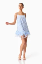 Rina Embellished Shift Mini Dress - Image 4