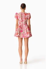 Floralie Short Sleeve Mini Dress - Image 3