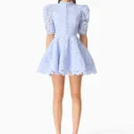 Lacy Puff Sleeve Mini Dress