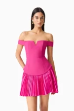 Elva Off Shoulder Mini Dress - Image 2