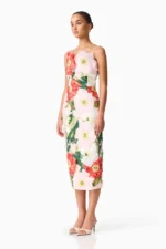 Solara Strapless Midi Dress - Image 3