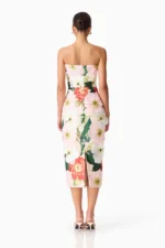 Solara Strapless Midi Dress - Image 2