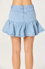 Ashli Denim Fit & Flare Mini Skirt - Image 2