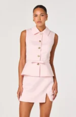 Jamia Peplum Button-Front Mini Dress - Image 2