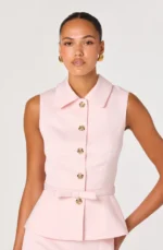 Jamia Peplum Button-Front Mini Dress - Image 4