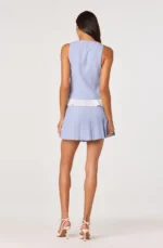 Nabiel Pinstripe Vest And Skirt Set - Image 2