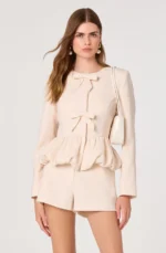 Nicolle Bubble Sleeve Jacket And Pant Set - Image 3