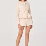 Nicolle Bubble Sleeve Jacket And Pant Set