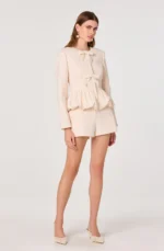 Nicolle Bubble Sleeve Jacket And Pant Set