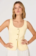 Sheridan Tweed Vest Mixed Media Mini Dress - Image 3