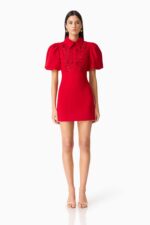 June Puff Sleeve Mini Dress