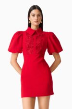 June Puff Sleeve Mini Dress - Image 3