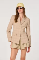 Valor Plaid Tailored Blazer - Image 4