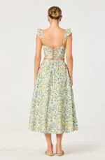 Wylda Floral Gathered A-Line Midi Skirt Set - Image 2