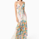 Clementina Ruffle Maxi Dress in Multi Floral