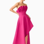 Liora Strapless Asymmetric Gown