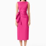 Liora Ruffle Column Midi Dress
