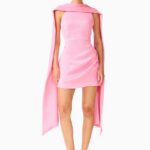 Calista Neck Scarf Mini Dress