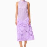 CERISE HALTER NECK MAXI DRESS