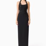 Odelia Beaded Halter Neck Dress