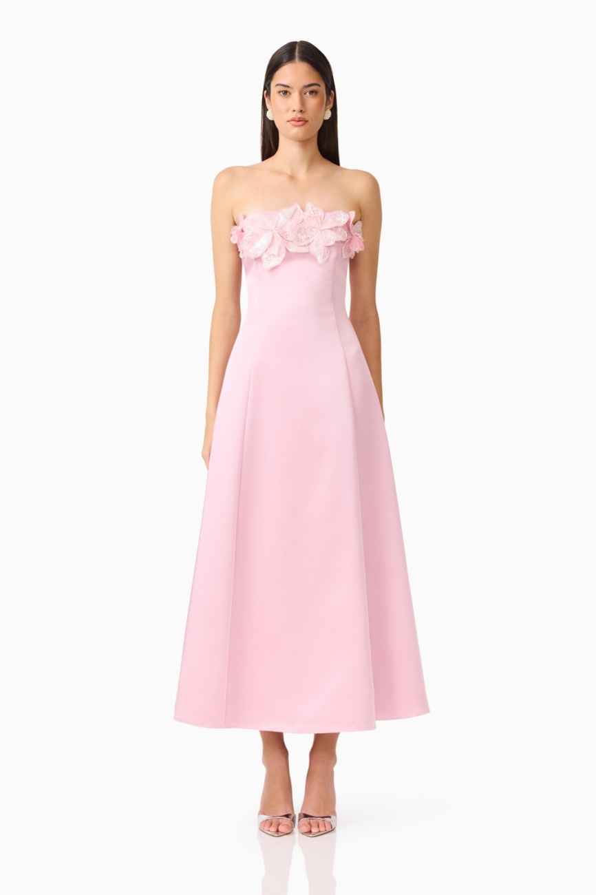 EB1072622_ROSEPINK_1 Espera Applique Gown in Rose Pink - Image 1