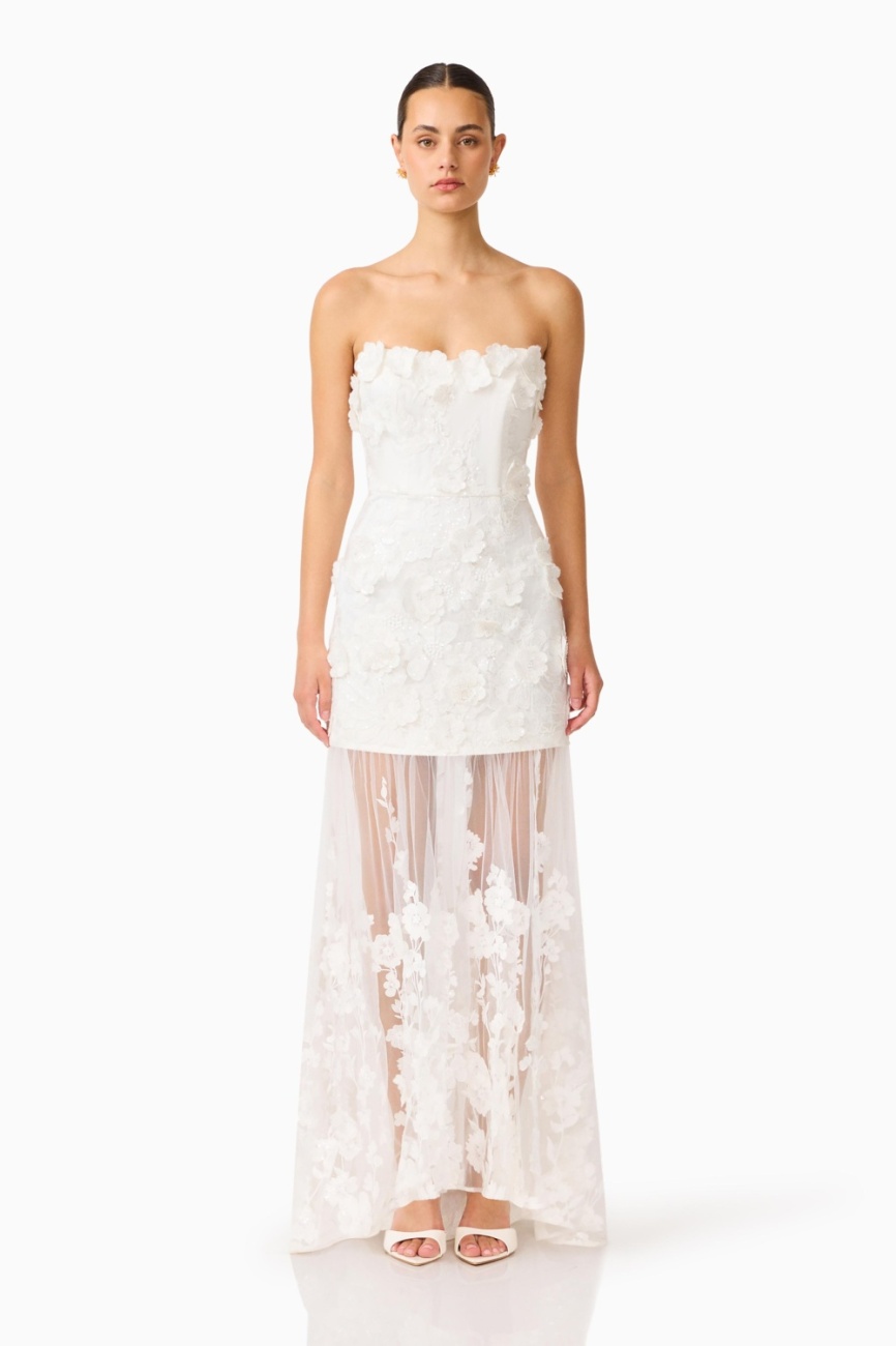 EB1082625_WHITE_1 Lorina Sweetheart Gown - Image 1