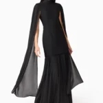 Odelia Cape Sleeve Gown