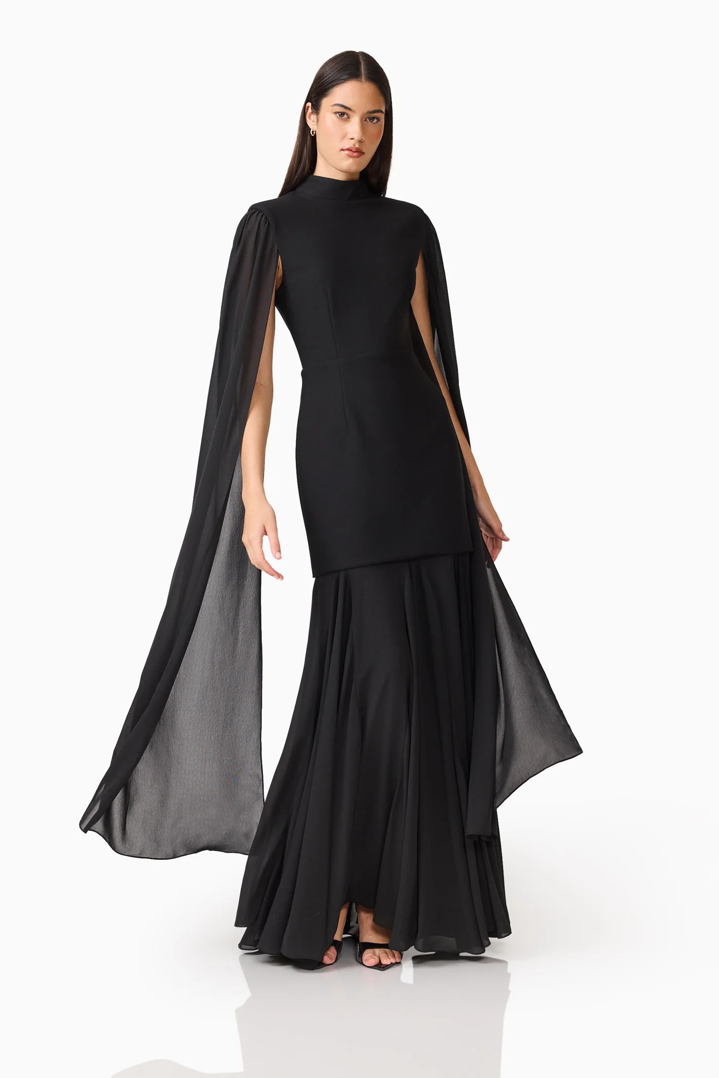 IMG_0300 Odelia Cape Sleeve Gown - Image 1