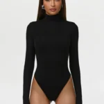 BUTTER TURTLENECK CONTOUR BODYSUIT