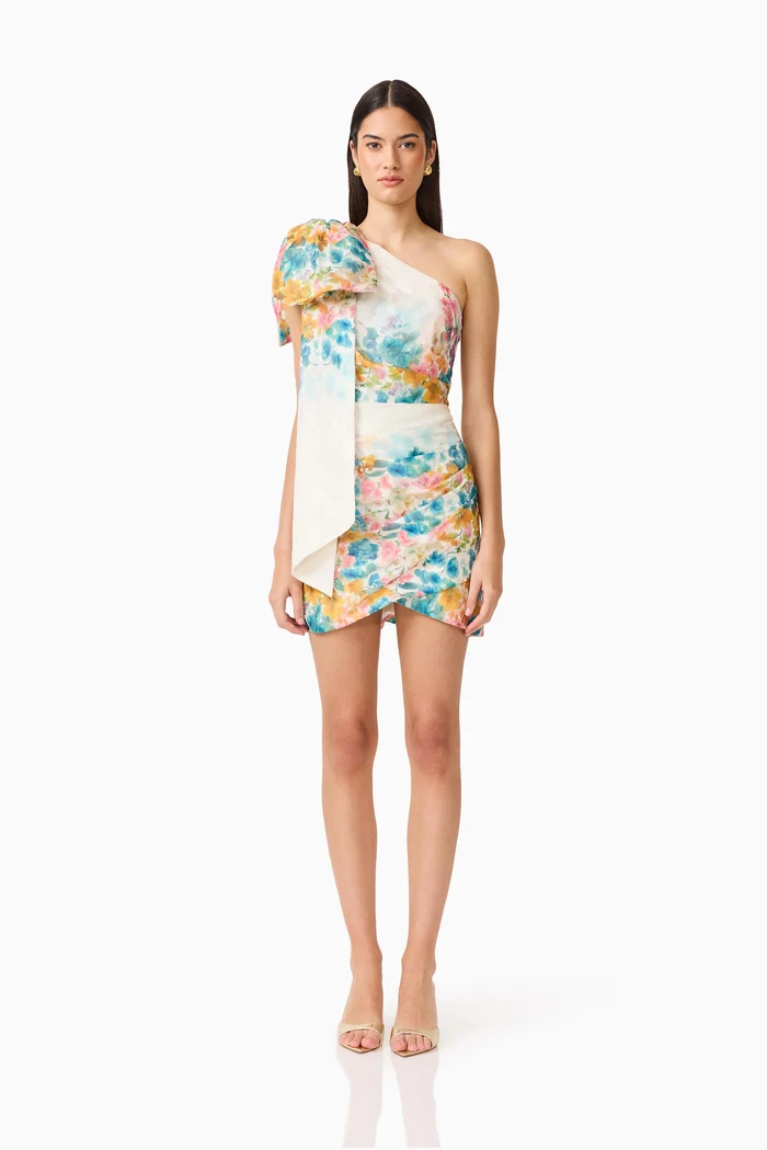 clementina e Clementina One Shoulder Mini Dress - Image 1