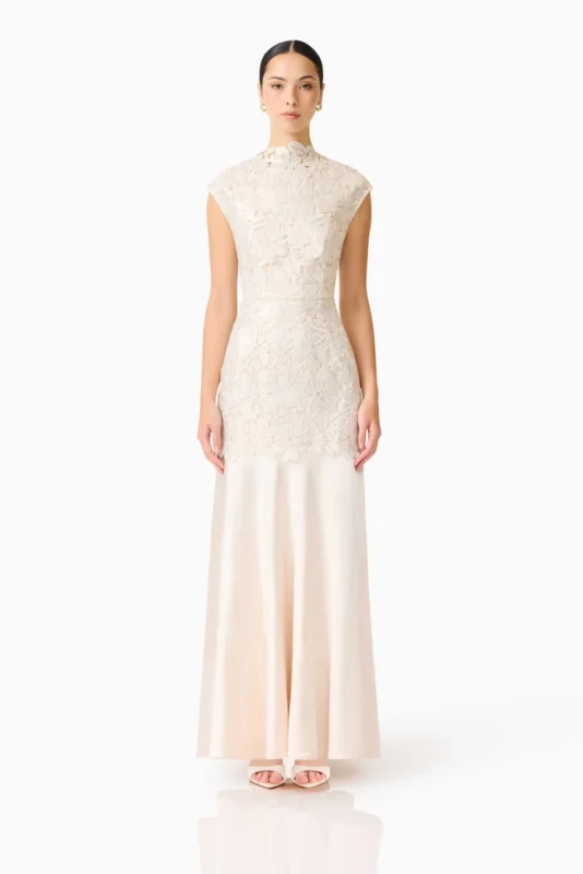 Nicoletta High Neck Gown