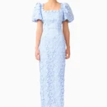 Magnella Puff Sleeve Maxi Dress